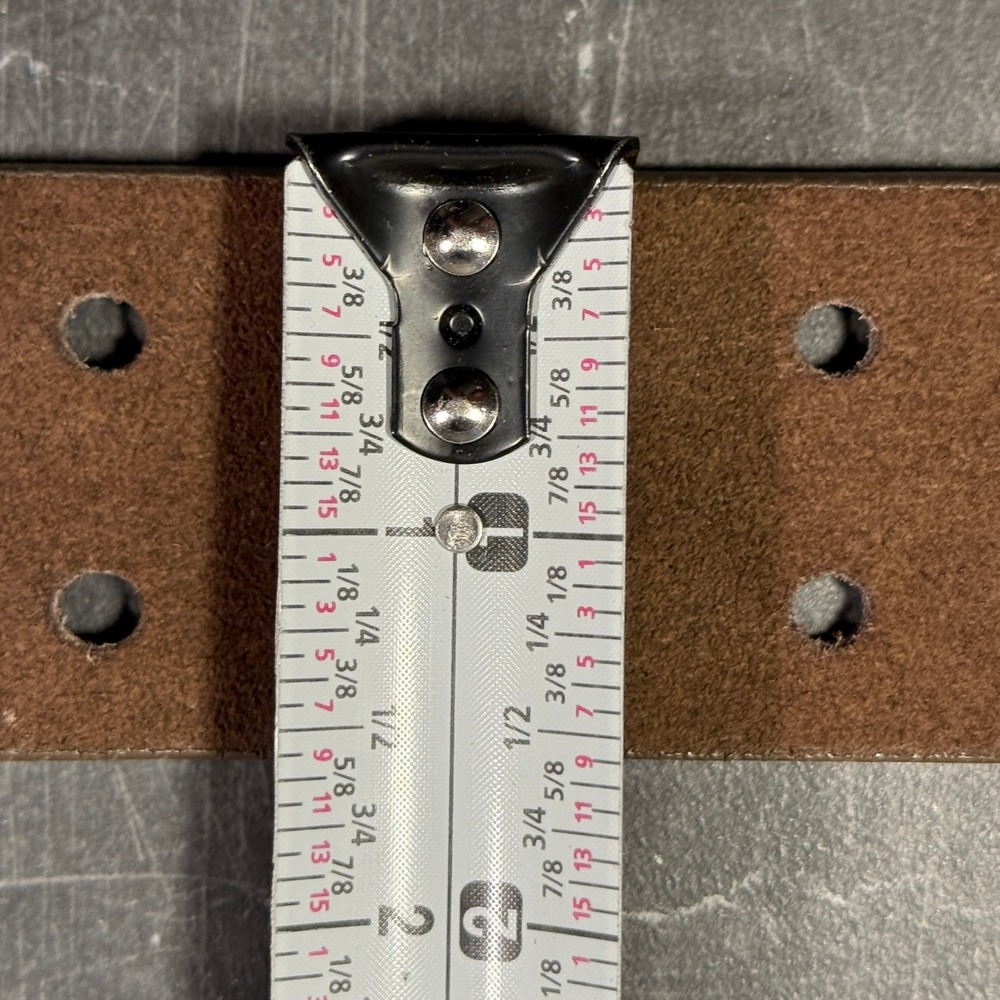 Vintage‎ Calvin Klein Jeans Suede Belt | Medium 32W Size 14 | Brown Rhinestone - Picture 3 of 11